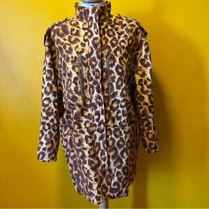 Kate Spade Leopard Cheetah Panthera Coat - Size Small